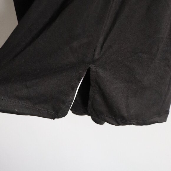 Born Sleepwear Black XL Buttoned Lounge Wear Pj Midi Dress Shirt - Picture 9 of 11